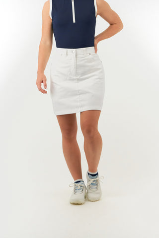 Pure Golf Calm Ladies Golf  Skort - White