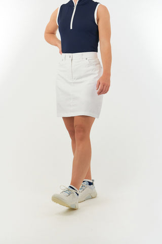 Pure Golf Calm Ladies Golf  Skort - White