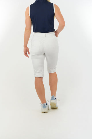 Pure Golf Ladies Bermuda Shorts - Warm White