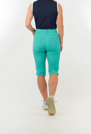 Pure Golf  Ladies Bermuda Golf Shorts - Ocean Blue