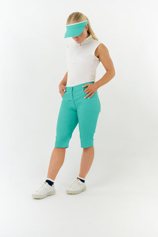 Pure Golf  Ladies Bermuda Golf Shorts - Ocean Blue