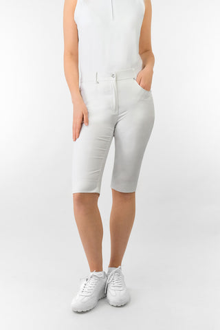 Bermuda Ladies Golf Shorts - White