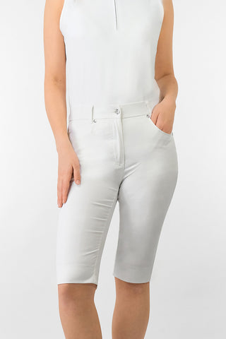 Bermuda Ladies Golf Shorts - White