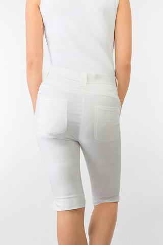 Bermuda Ladies Golf Shorts - White
