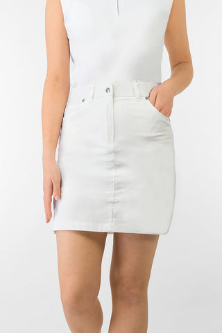 Pure Golf Calm Ladies Golf  Skort - White