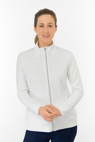 Priya Ladies Summer Golf Jacket - White