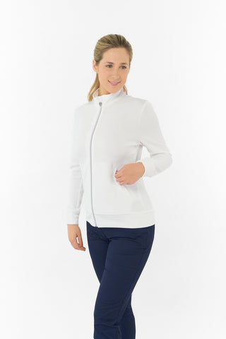 Priya Ladies Summer Golf Jacket - White