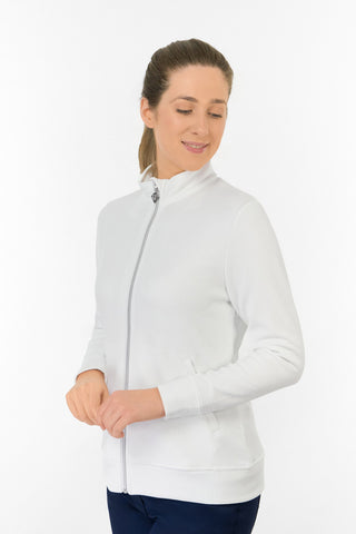 Priya Ladies Summer Golf Jacket - White