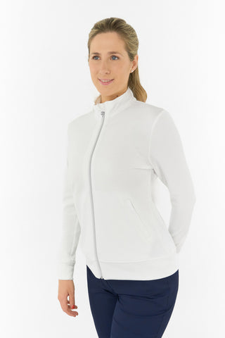 Priya Ladies Summer Golf Jacket - White