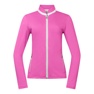 Pure Golf Ladies Mist Full Zip Mid Layer - Azalea