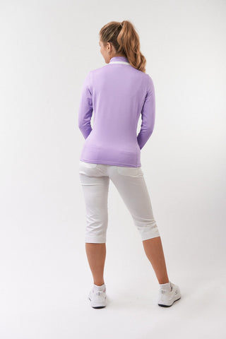 Pure Golf Ladies Mist Full Zipped Mid Layer - Lilac