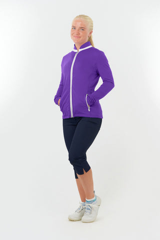 Pure Golf Mist Ladies Golf Jacket / Mid Layer - Purple