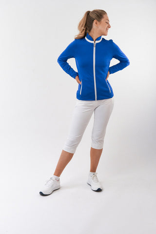 Pure Golf Ladies Mist Full Zipped Mid Layer - Royal Blue