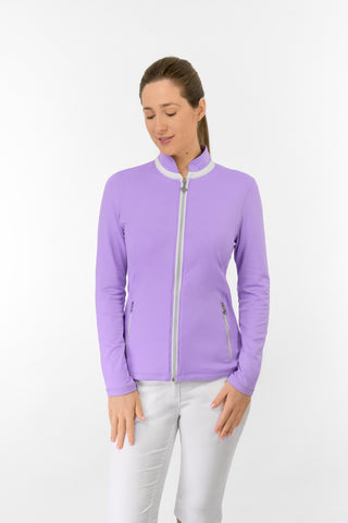 Mist2 Ladies Golf Full Zipped Mid Layer - Lilac