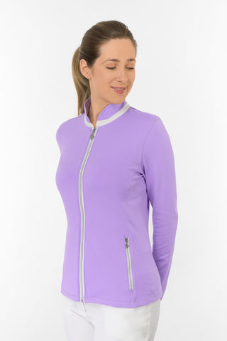 Mist2 Ladies Golf Full Zipped Mid Layer - Lilac