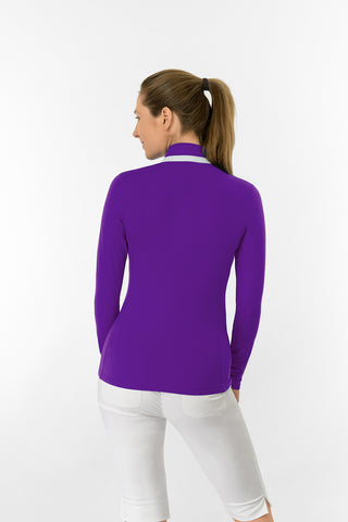Mist Ladies Golf Mid Layer Jacket - Purple