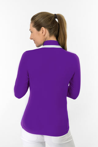 Mist Ladies Golf Mid Layer Jacket - Purple