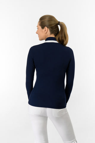 Mist2 Ladies Golf Full Zipped Mid Layer - Navy