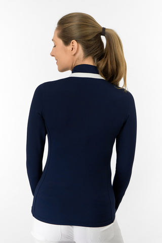 Mist2 Ladies Golf Full Zipped Mid Layer - Navy