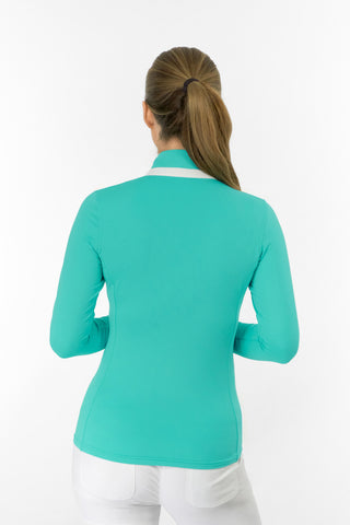 Mist2 Ladies Golf Full Zipped Mid Layer - Ocean