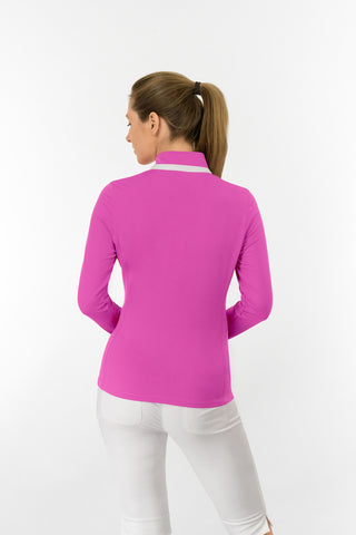 Mist2 Ladies Golf Full Zipped Mid Layer - Azalea