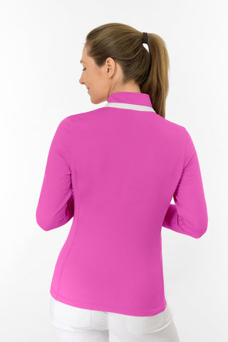 Mist2 Ladies Golf Full Zipped Mid Layer - Azalea
