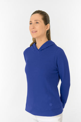 Priya Lightweight Summer Golf Hoodie - Yale Navy