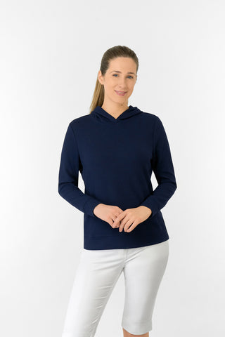 Priya Lightweight Summer Golf Hoodie - Navy