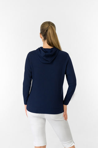 Priya Lightweight Summer Golf Hoodie - Navy