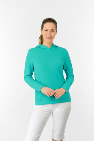 Priya Lightweight Summer Golf Hoodie - Ocean