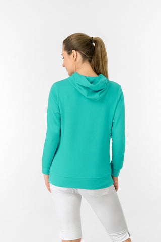 Priya Lightweight Summer Golf Hoodie - Ocean