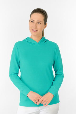 Priya Lightweight Summer Golf Hoodie - Ocean