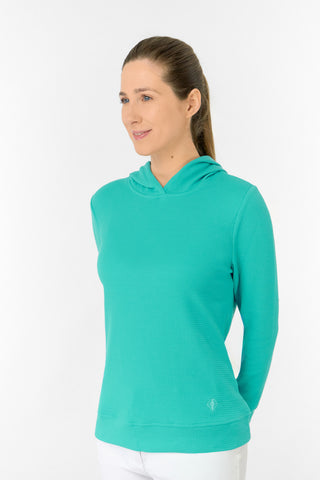 Priya Lightweight Summer Golf Hoodie - Ocean