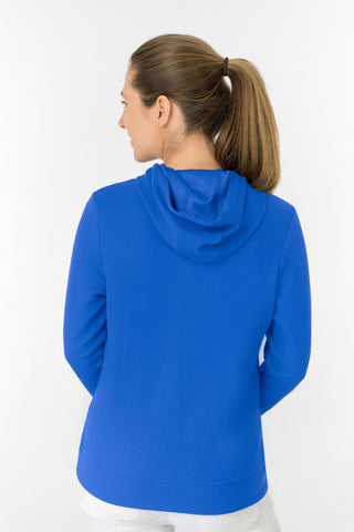 Priya Lightweight Summer Golf Hoodie - Royal Blue