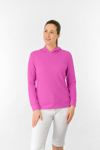 Priya Lightweight Summer Golf Hoodie - Azalea Pink