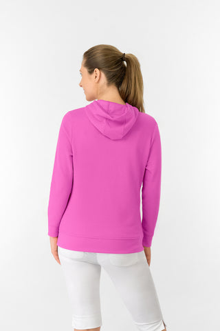 Priya Lightweight Summer Golf Hoodie - Azalea Pink