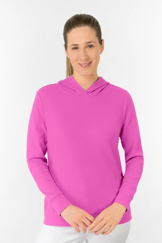 Priya Lightweight Summer Golf Hoodie - Azalea Pink