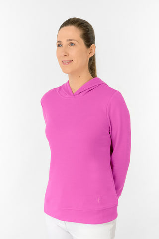 Priya Lightweight Summer Golf Hoodie - Azalea Pink