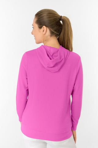 Priya Lightweight Summer Golf Hoodie - Azalea Pink