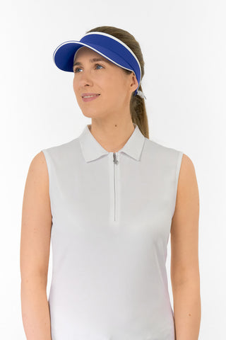 Arielle Telephone Wire Ladies Golf Visor - Yale Navy
