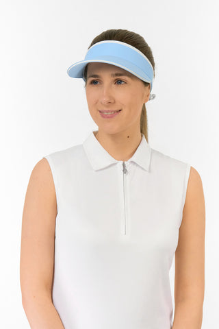 Pure Golf Arielle Telephone wire golf visor with Ball Marker - Pale Blue