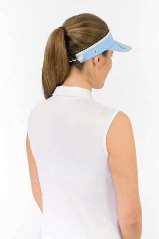 Pure Golf Arielle Telephone wire golf visor with Ball Marker - Pale Blue