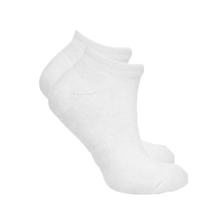 Ladies 2 Pair Pack Of Trainer Golf Socks- White