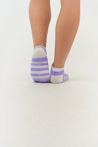 Pure Ladies 2 Pair Pack Of Trainer Golf Socks- Lilac