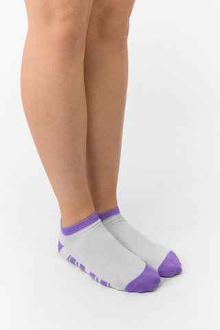 Pure Ladies 2 Pair Pack Of Trainer Golf Socks- Lilac