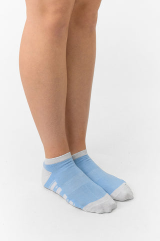 Trixie 3 Pack Ladies Trainer Socks - Pale Blue
