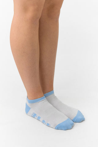 Trixie 3 Pack Ladies Trainer Socks - Pale Blue