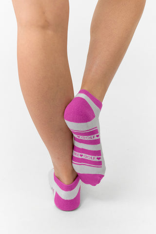 Trixie 3 Pack Ladies Trainer Socks - Azalea Pink