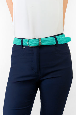 Pure Golf Ivy Webbing Belt - Ocean Blue