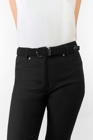 Pure Golf Ivy Webbing Belt - Black
